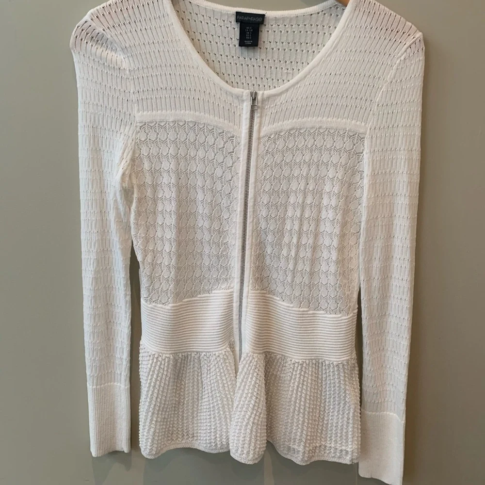 Paraphrase zipper cardigan - Picture 2 of 6